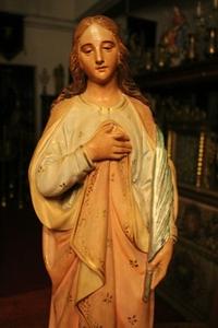 Statue St. Petronille en PLASTER POLYCHROME, France 19th century