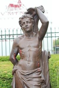 Statue St. Sebastian  en Cast Iron, France 19th century