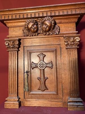 Tabernacle en Oak wood, Dutch  19th century ( anno 1875 )