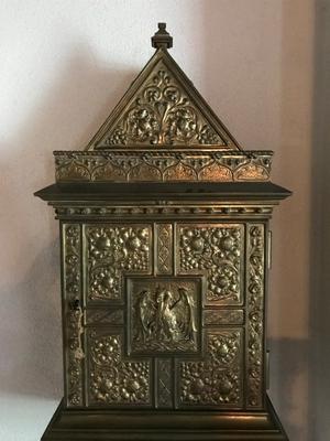 Tabernacle  en Bronze / Gilt, France 19th century ( anno 1880 )