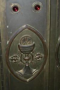 Tabernacle Doors en BRONZE , Belgium 19th century