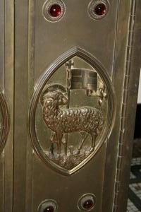 Tabernacle Doors en BRONZE , Belgium 19th century