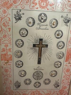 1  Very Special Multi - Reliquary Holy Items From Places In Jeruzalem