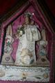 Very Special Small Folk-Devotion-Altar , St. Mary With Child Behind Glass In Wooden Frame France 19th century