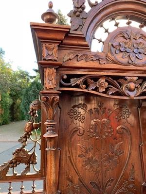 Writing Desk en Oak wood, Dutch 19th century