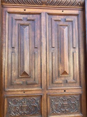 Panelling en Oak wood, Dutch 19 th century