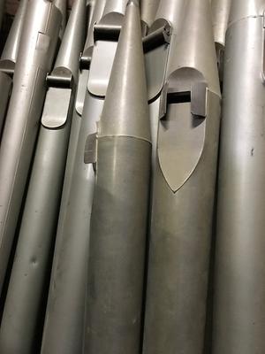 Hundreds Of Organ Pipes All Sizes ! en ZINC, Dutch 19th century