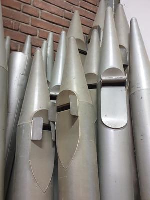 Organ Pipes en Zinc, Belgium 19th century