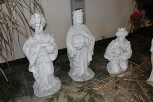 Nativity Set Suitable For Outdoor Use en Concrete, Dutch 20th century