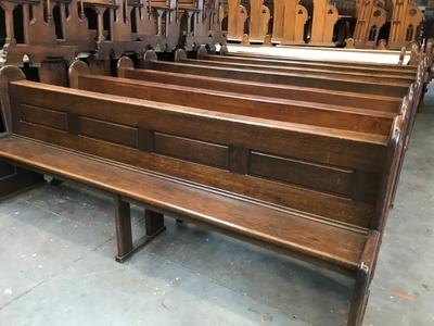 Pews style ART - DECO en Oak wood, Dutch 20th century