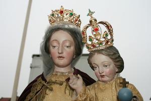 Stake - Madonna en WOOD OAK, Belgium 19th century