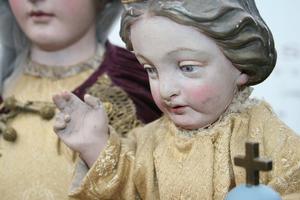 Stake - Madonna en WOOD OAK, Belgium 19th century