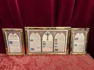 Matching Sets Canon Boards style Gothic - Style en Brass / Stones / Enamel / Glass, Paris - France 19 th century