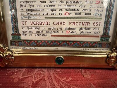 Matching Sets Canon Boards style Gothic - Style en Brass / Stones / Enamel / Glass, Paris - France 19 th century