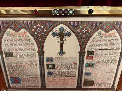 Matching Sets Canon Boards style Gothic - Style en Brass / Stones / Enamel / Glass, Paris - France 19 th century