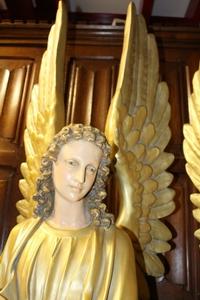 Angels en plaster polychrome, France 19th century