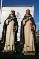 St. Dominicus Statues en plaster, france 19th century