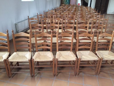 Church Chairs en Oak wood, Netherlands  20 th century