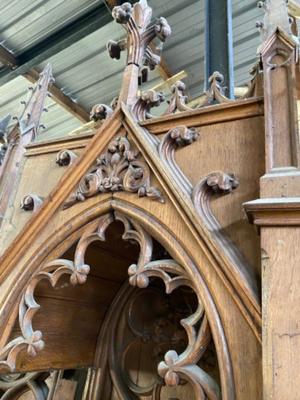 Choir Seats More And Better Pictures Soons ! style Gothic - style en Oak wood, Belgium  19 th century