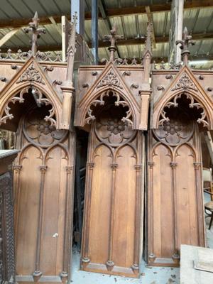 Choir Seats More And Better Pictures Soons ! style Gothic - style en Oak wood, Belgium  19 th century