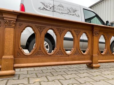 Communion Rails en Oak wood, Belgium 20th Century