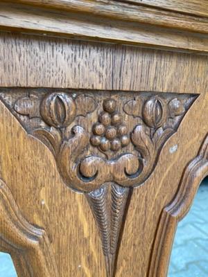 Communion Rails en Oak wood, Belgium 20th Century