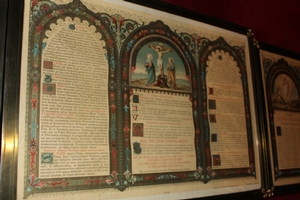 Canon Boards style Gothic - Style en Brass / Glass , France 19th century