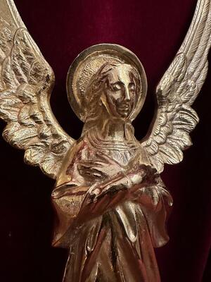 Matching Angels style Gothic - Style en Bronze Gilt, France 19 th century ( Anno 1885 )