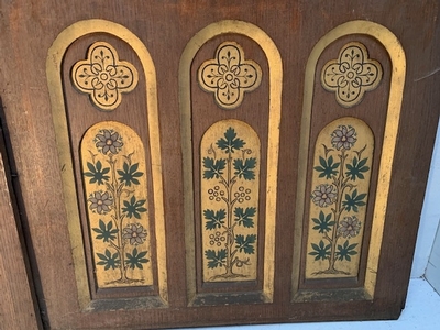 Panels en Oak wood, Belgium 19 th century