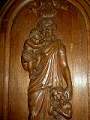 Panels : Believe, Hope, Faith. en hand-carved wood , France 18 th century