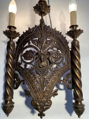 Matching Wall Chandeliers style Romanesque en Bronze, France 19th century