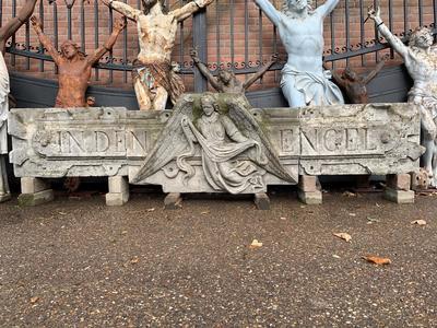 Stunning Fully Hand-Carved Sandstone Ornament en hand-carved Sandstone, Belgium 19th century