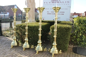 Exceptional Candle Sticks en Brass / Bronze, France 19th century