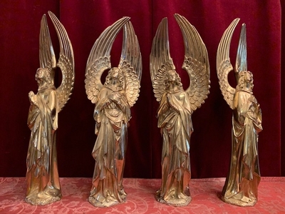 Angels style Gothic - style en Bronze / Gilt, France 19th century ( anno 1890 )