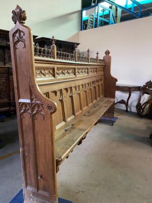 Choir Seats  style Gothic - Style en Oak Wood , Belgium  19 th century