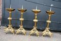 Matching Candle Sticks style Gothic - style en Bronze / Gilt, France 19th century