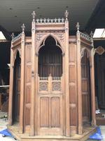 Matching Confessionals 1 Piece Left 3 Pieces Sold ! style Gothic - Style en Oak wood, Belgium 19th century