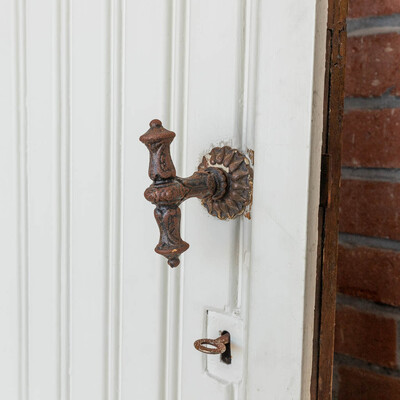 Sets Of Double Doors  style Gothic - Style en Wood / Hand Forged Iron, Belgium  20 th century