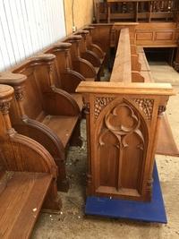 Choir Furniture style gothic en Oak wood, Belgium 19th century