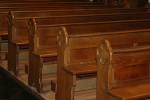 Pews. Sold ! style Gothic - style en Oak, Dutch 19th century