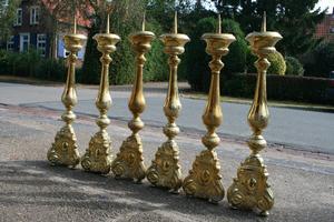 Chandeliers style baroque en BRASS, Dutch 18th century