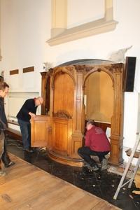 Confessionals en Oak wood, Dutch 19th century