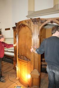 Confessionals en Oak wood, Dutch 19th century