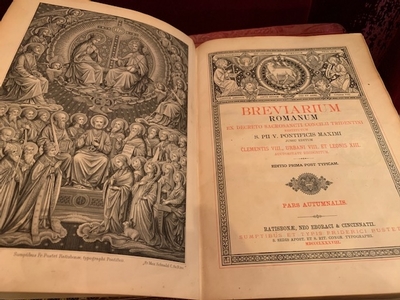 Missale Romanum & Breviarium Romanum en Paper, Belgium  19 th & 20 th Century