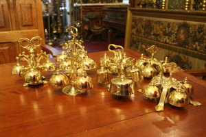 Altar - Bells For Sale Seperately en Brass / Bronze, Belgium & France 19th century