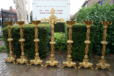 Altar Set style roman en Bronze, France 19th century