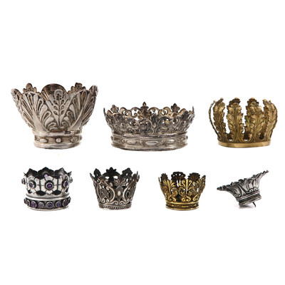 Collection Crowns  en Silver, Netherlands / Belgium 18th & 19th Century