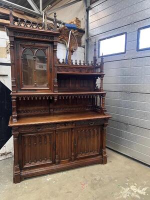 Dining Room style Gothic - Style en Walnut wood , France 19 th century
