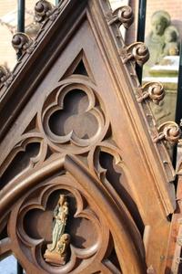 Architectural Elements style gothic en WOOD OAK, Dutch 19th century