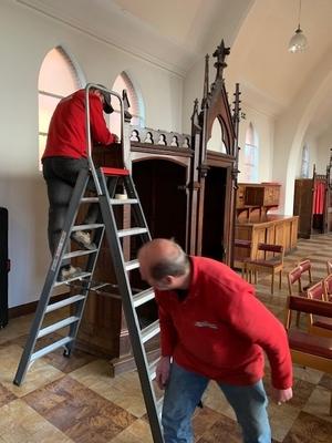 Clearing Of Church November 2018. style Gothic - style ANTWERP – BELGIUM    19th century